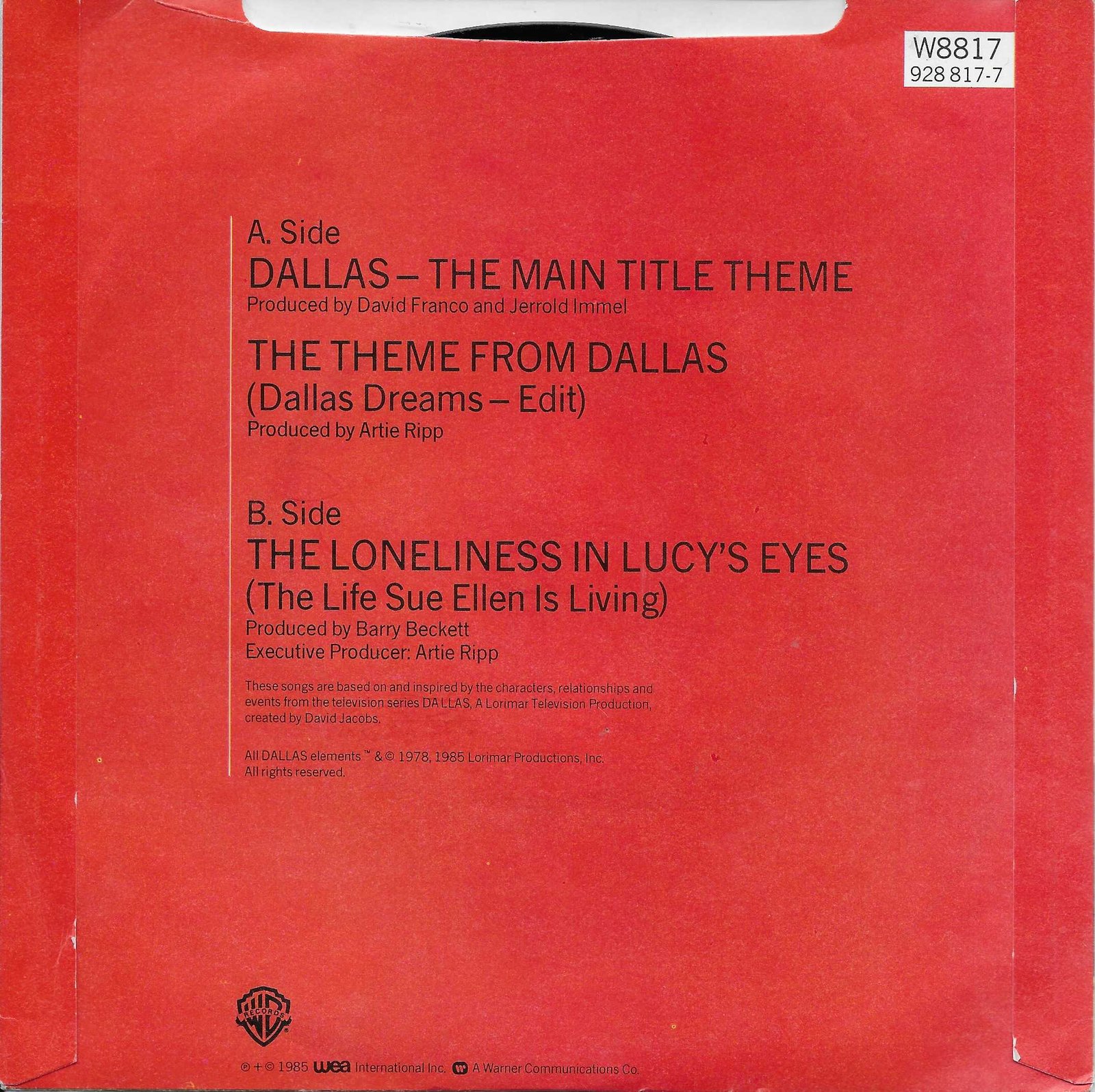Back cover of W 8817